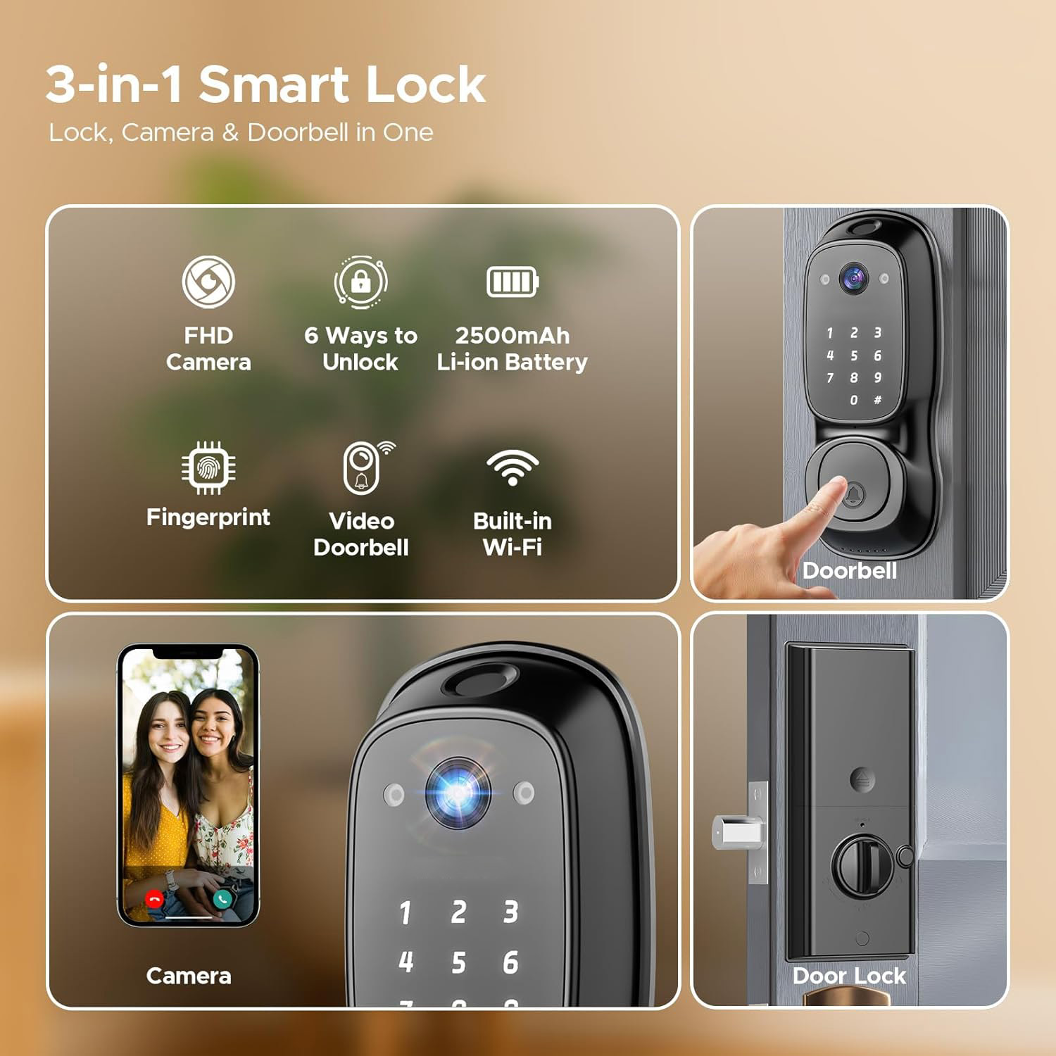 قفل باب ذكي بتقنية واي فاي من  - مراجعة Tuya Smart وسعره